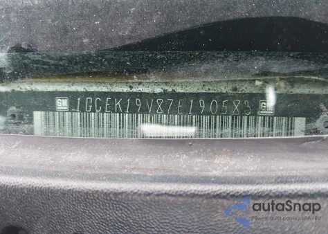 2007 Chevrolet Silverado 1500 Classic Work Truck из США, поврежденный, VIN 1GCEK19V87E190583